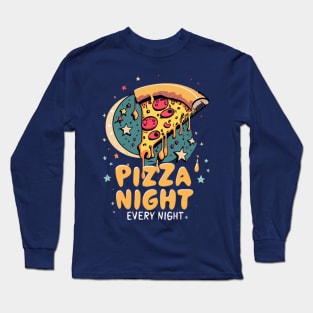 pizza night Long Sleeve T-Shirt